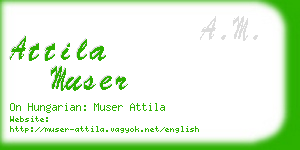 attila muser business card